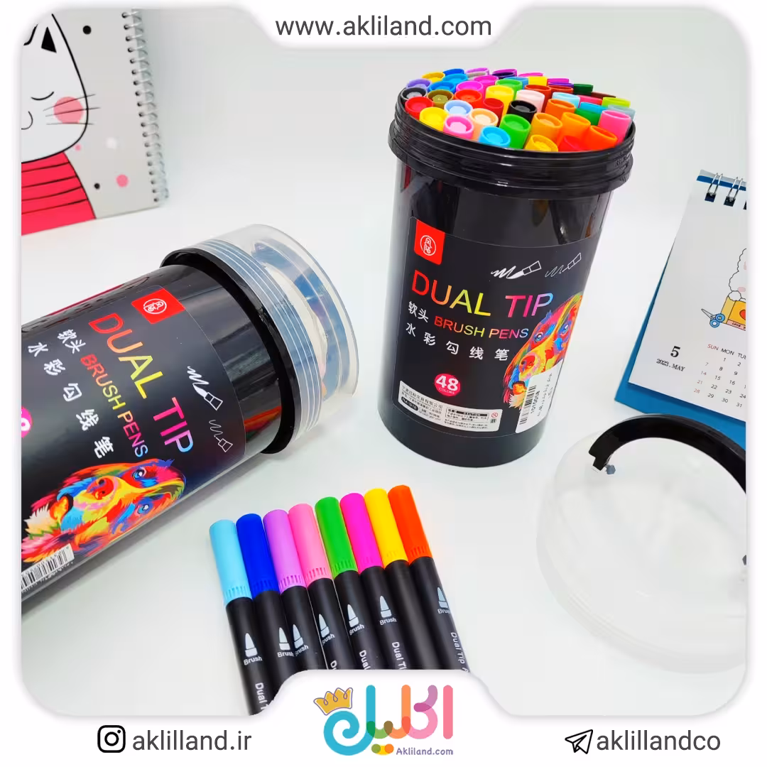 ماژیک آبرنگی نوک نرم 48 رنگ