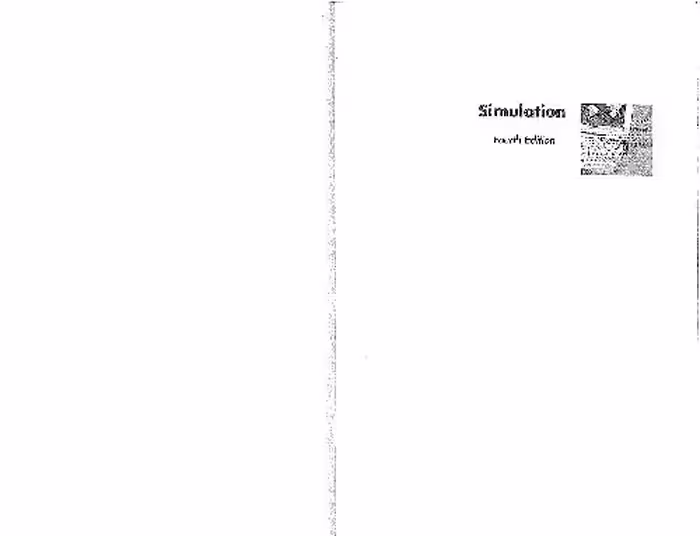 خرید و دانلود نسخه کامل کتاب Simulation, Fourth Edition
