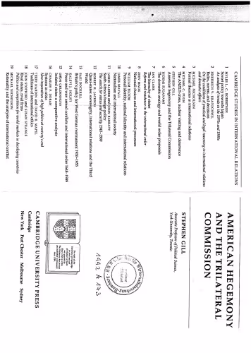 خرید و دانلود نسخه کامل کتاب American Hegemony and the Trilateral Commission
