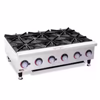 اجاق گاز 6 شعله رومیزی مکس سیلور