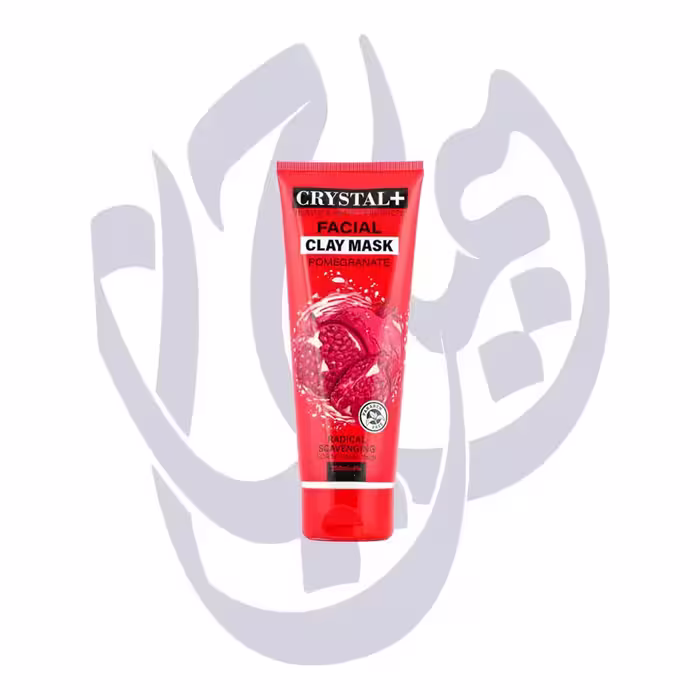 ماسک خاک رس کریستال مناسب پوست معمولی انار CLAY MASK 250ml