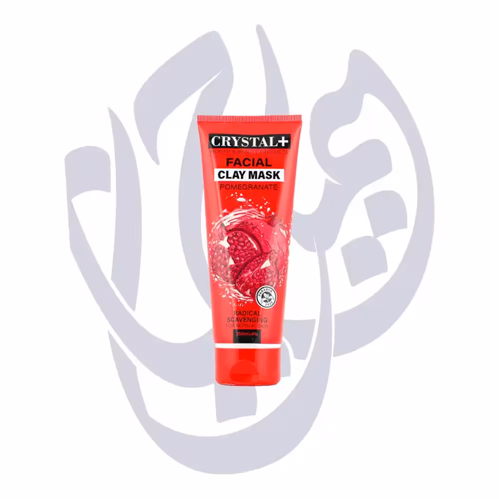ماسک خاک رس کریستال مناسب پوست معمولی انار CLAY MASK 250ml