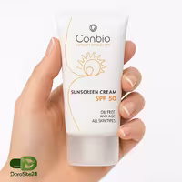 کرم ضدآفتاب بی رنگ کانبیو مدل Oil Free مناسب انواع پوست 50 میلی لیتر