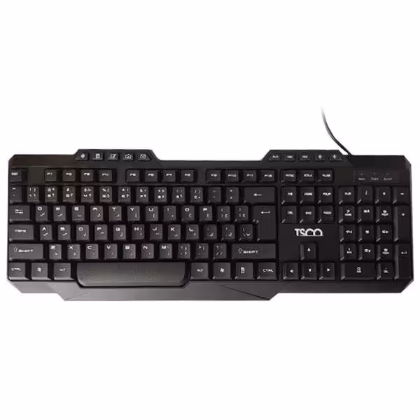 کیبورد تسکو با سیم مدل TK 8019 TSCO TK 8019 Wired Keyboard