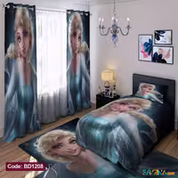 ست اتاق خواب دخترانه طرح السا کد BD1208
