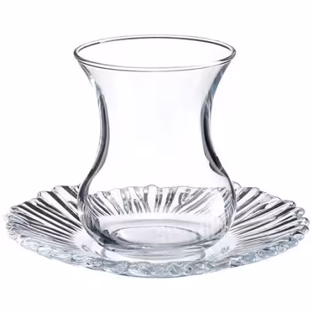 استکان و نعلبکی کمرباریک پاشاباغچه آرورا Aurora-95961