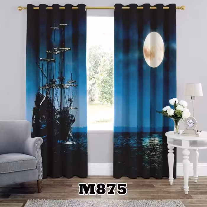 پرده سه بعدی طرح طبیعت