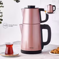 چای ساز استیل کاراجا مدل tea break رنگ زرگلد