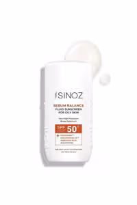 کرم ضد آفتاب مایع هیبریدی SPF50  پوست چرب Sinoz - حجم 50 ml