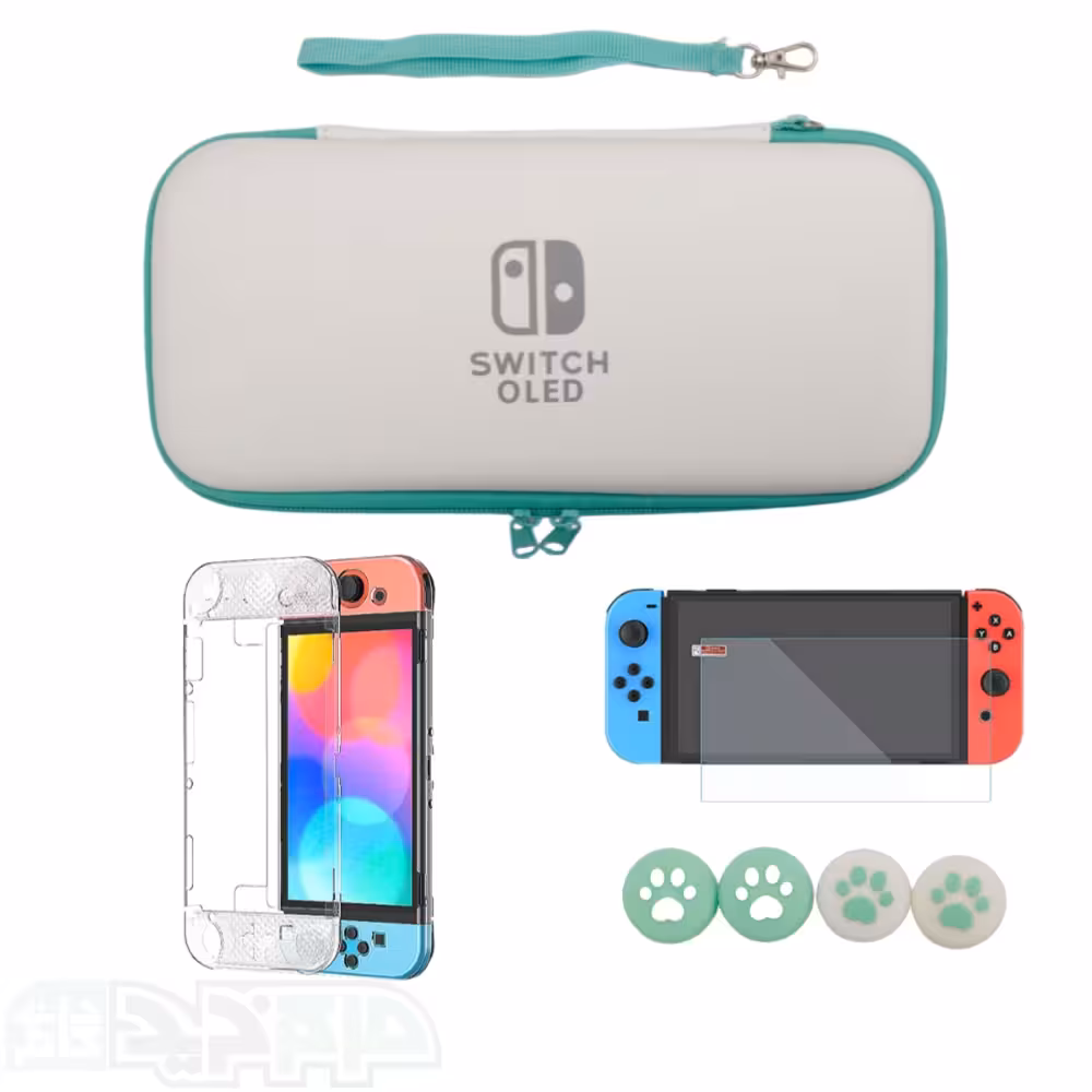 پک لوازم جانبی نینتندو سوییچ OLED رنگ سفید 2