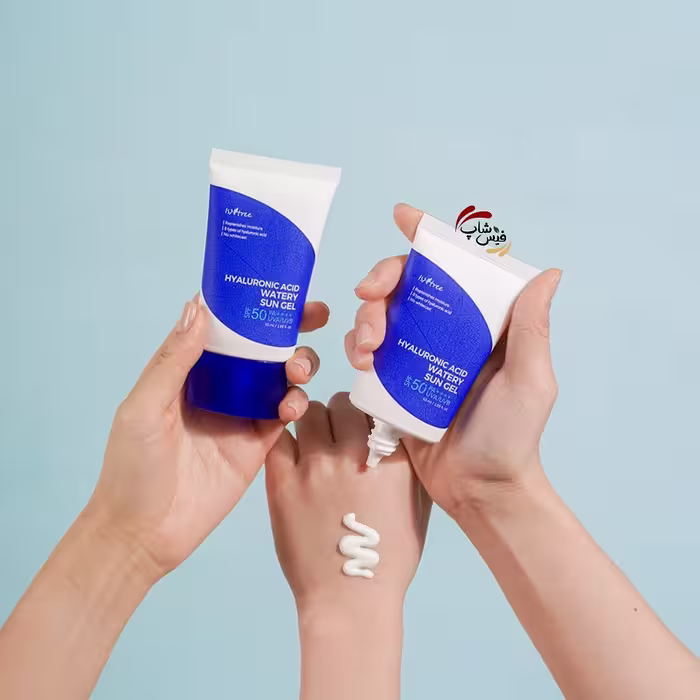 کرم ضدآفتاب و مرطوب‌کننده فیزیکی هیالورونیک اسید ایزنتری SPF50 حجم 50 میل