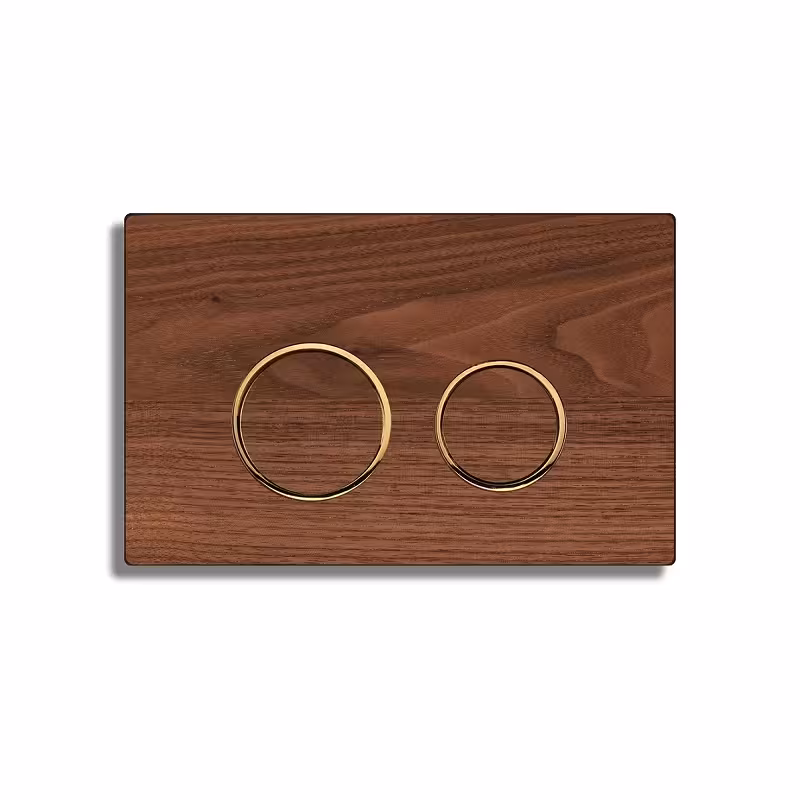 کلید فلاش تانک ایران مدل چوب با روکش طبیعی کد 23