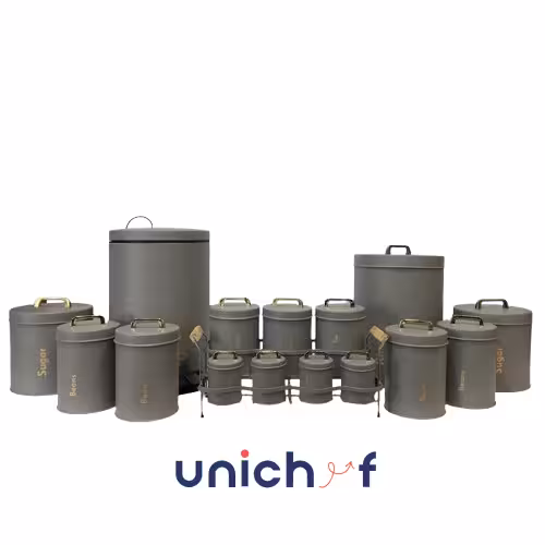 ست 16پارچه فیلی(طوسی)درب فلزیUN-8071