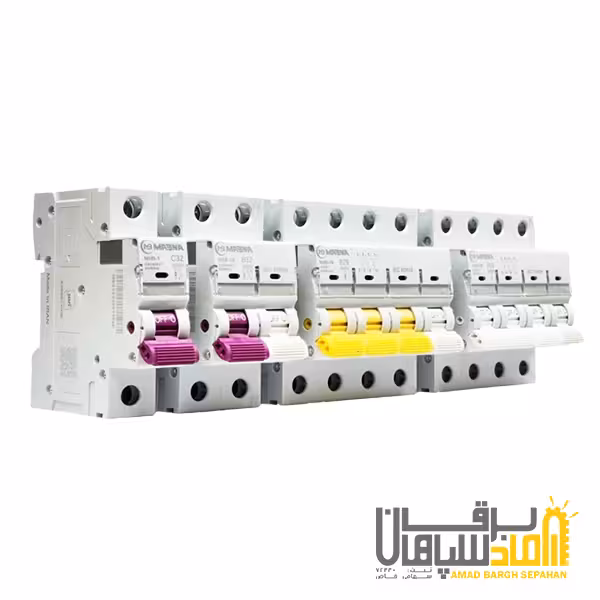 کلید مینیاتوری، سه پل،50 آمپر،10 کیلو آمپر، مبنا الکتریک، سری M8B-3
