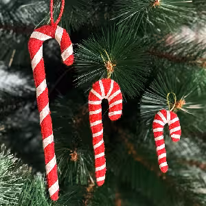 اویز عصا نمدی کریسمس کد 478