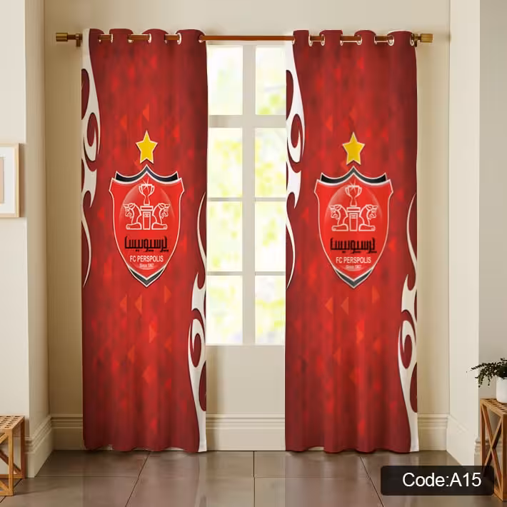 پرده پانچی مخمل چاپی پسرانه کد A 15