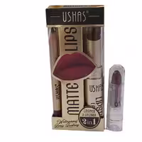 رژ لب جامد و مداد لب یوشاس USHAS شماره 01