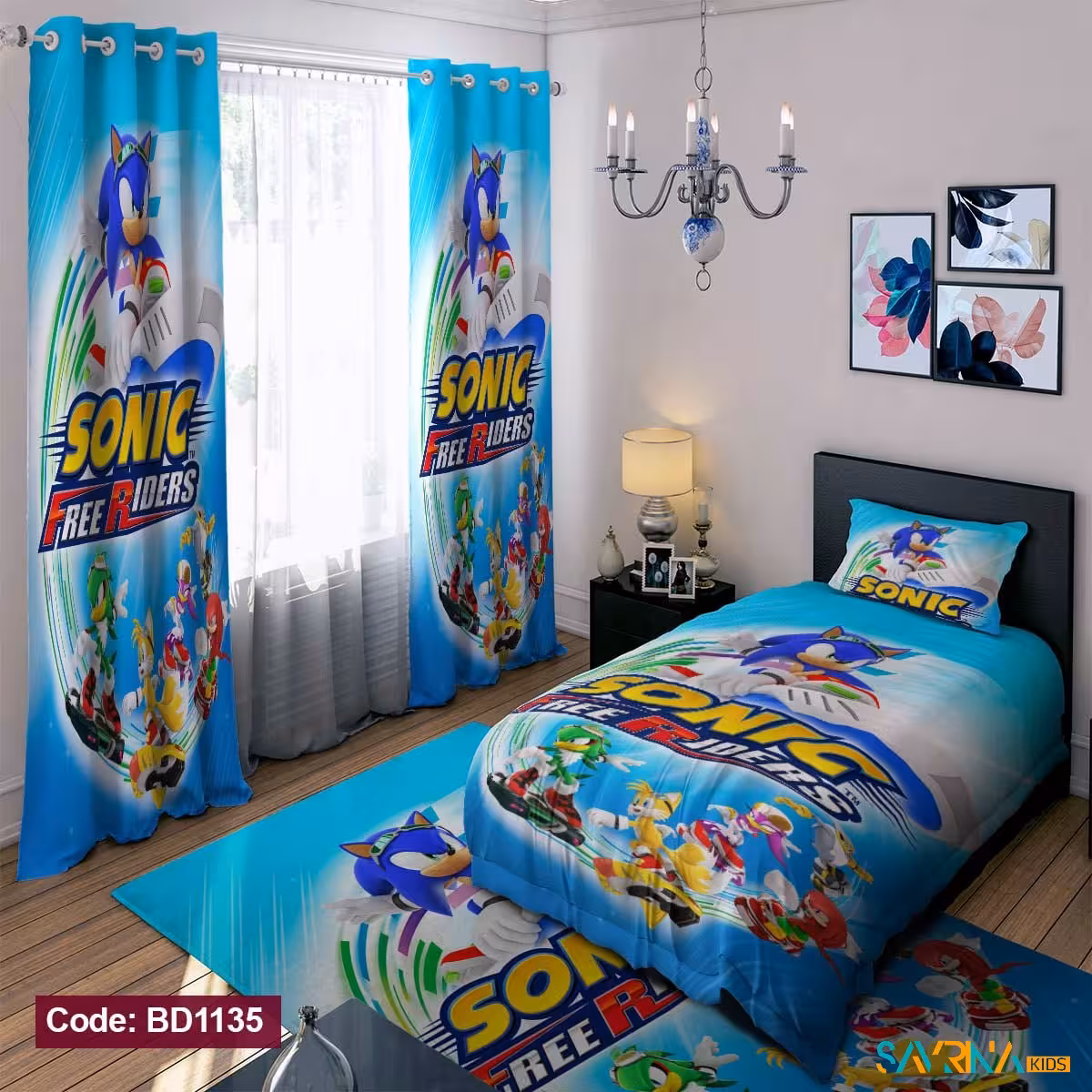 ست اتاق خواب طرح سونیک کد BD1135