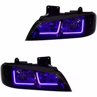 خرید چراغ جلو اسپرت پژو پارس مدرن مدل Neon-L بنفش داخل فابریک بدون موتور دو عددی | اتوموبی