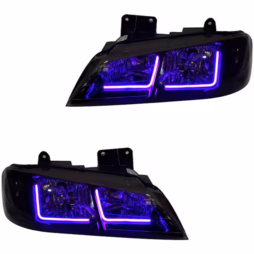 خرید چراغ جلو اسپرت پژو پارس مدرن مدل Neon-L بنفش داخل فابریک بدون موتور دو عددی | اتوموبی