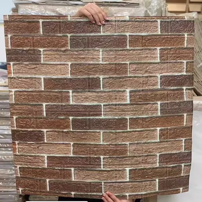 دیوارپوش فومی پشت چسبدار وارداتی کد AA-40 ابعاد70در70 cm ضخامت 5میل (پس کرایه)