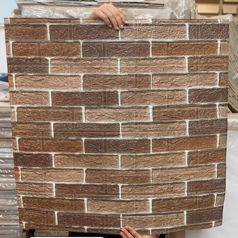 دیوارپوش فومی پشت چسبدار وارداتی کد AA-40 ابعاد70در70 cm ضخامت 5میل (پس کرایه)