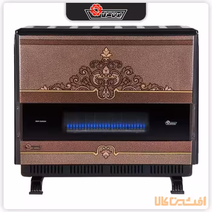 بخاری دودکش دار ایران شرق مدل 17000 (فروزان FR170) طرح آتیلا