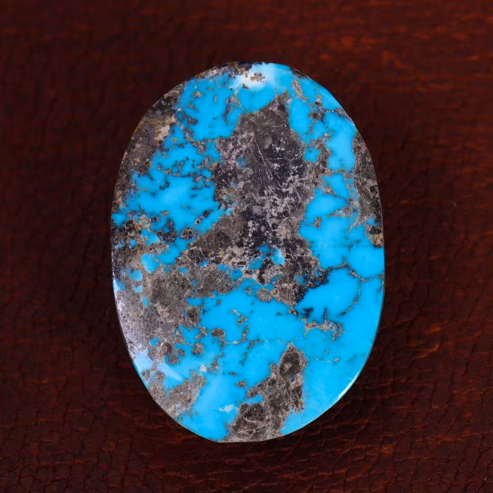 نگین فیروزه شجری کد 13348 - جواهری مشاهیر