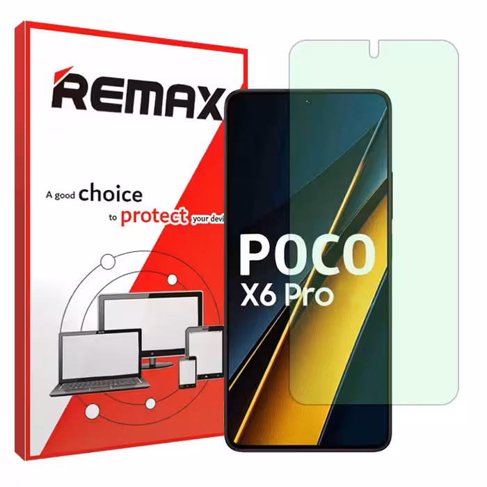 گلس شیائومی Poco X6 Pro مدل گرین لایت برند ریمکس کد S