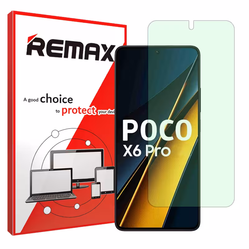گلس شیائومی Poco X6 Pro مدل گرین لایت برند ریمکس کد S