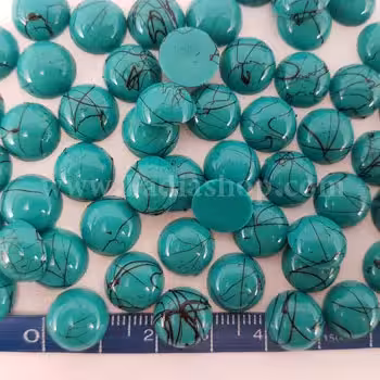 نگین گرد 11 سبز