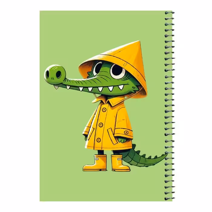 دفتر مشق 80 برگ اس جی مدل تمساح و کلاه