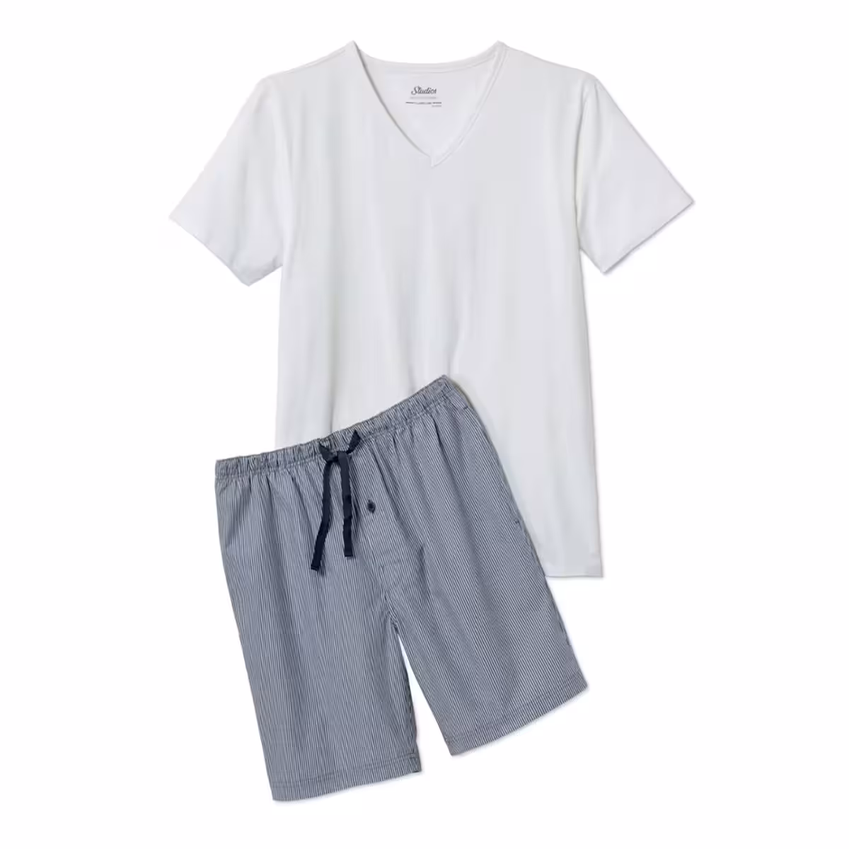 ست تیشرت و شلوارک راه راه مردانه چیبو