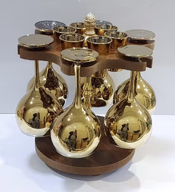 گیلاس خوری چرخشی کوتاه PVD