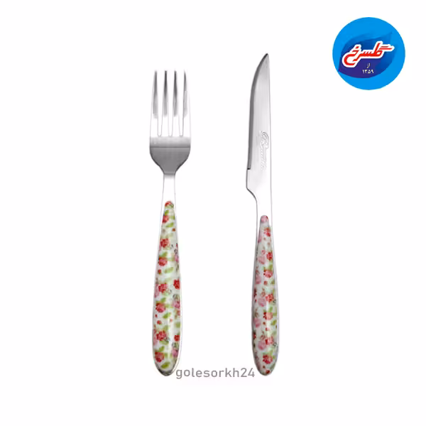 کارد و چنگال بیوتی طرح گل مدل A