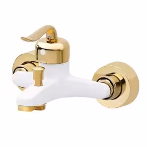 شیر حمام اوج مدل سزار سفید طلایی