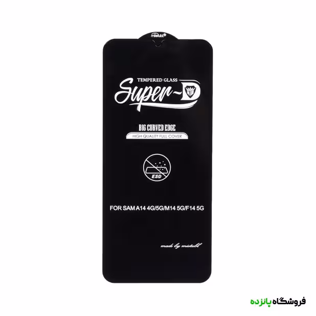 گلس سامسونگ A14 شیشه ای Super D مدل Mietubl