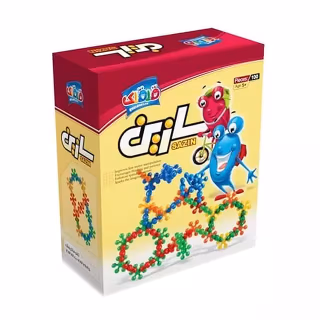 ساختنی قلقلک مدل سازین 100 قطعه ای