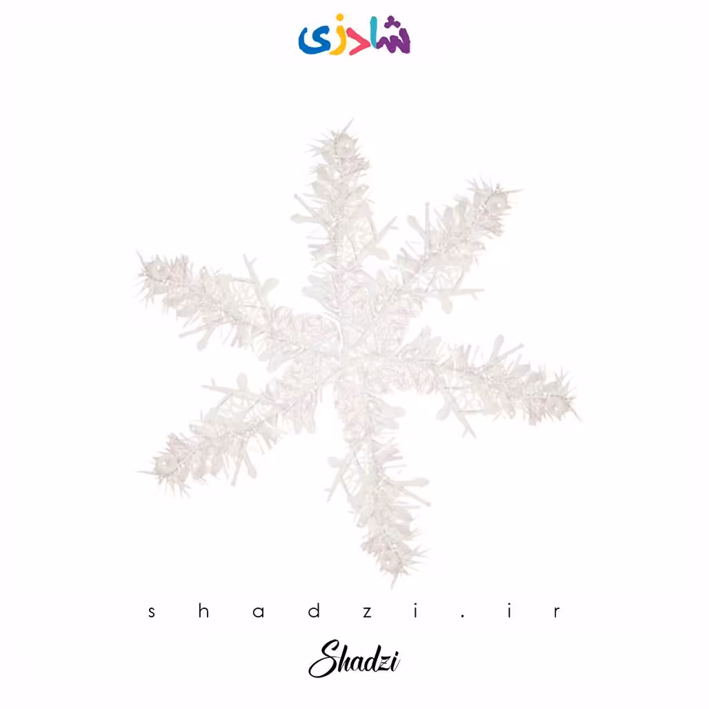 آویز برف کریسمس پلاستیکی