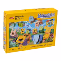 ساختنی حیوانات مگنتی FEEL مدل Magnetic Sheet کد 1505، تعداد 50 قطعه ساختنی مگنتی مناسب برای 3 سال به بالا، کیفیت ساخت عالی،