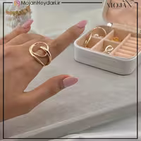 انگشتر زنانه آبکاری نقره رنگ ثابت کد ta10014