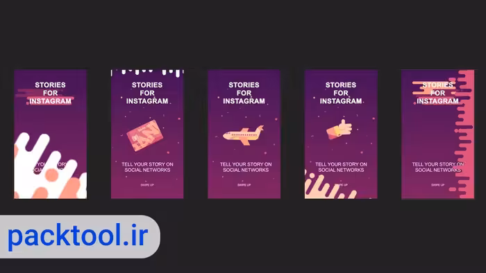 دانلود پروژه آماده افتر افکت 60 استوری اینستاگرام stories after effects - پک تول