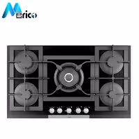 گاز رومیزی کن کد CG9571 پنج شعله شیشه و استیل