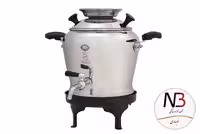 سماور روگازی 5 لیتری برنجی عالی نسب مدل آبگینه