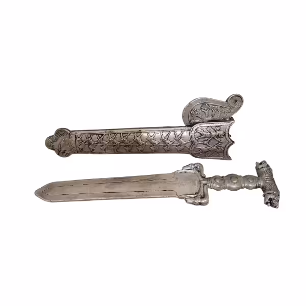 شمشیر هخامنشی مسی ابکاری نقره