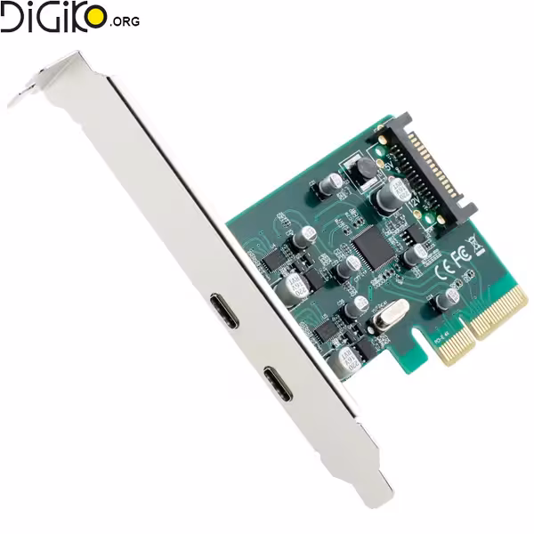 کارت تبدیل PCI-E X4 به 2 پورت TYPE-C