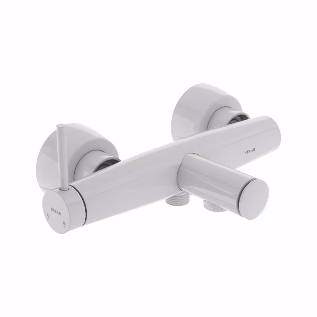 شیر حمام کلار مدل رز سفید