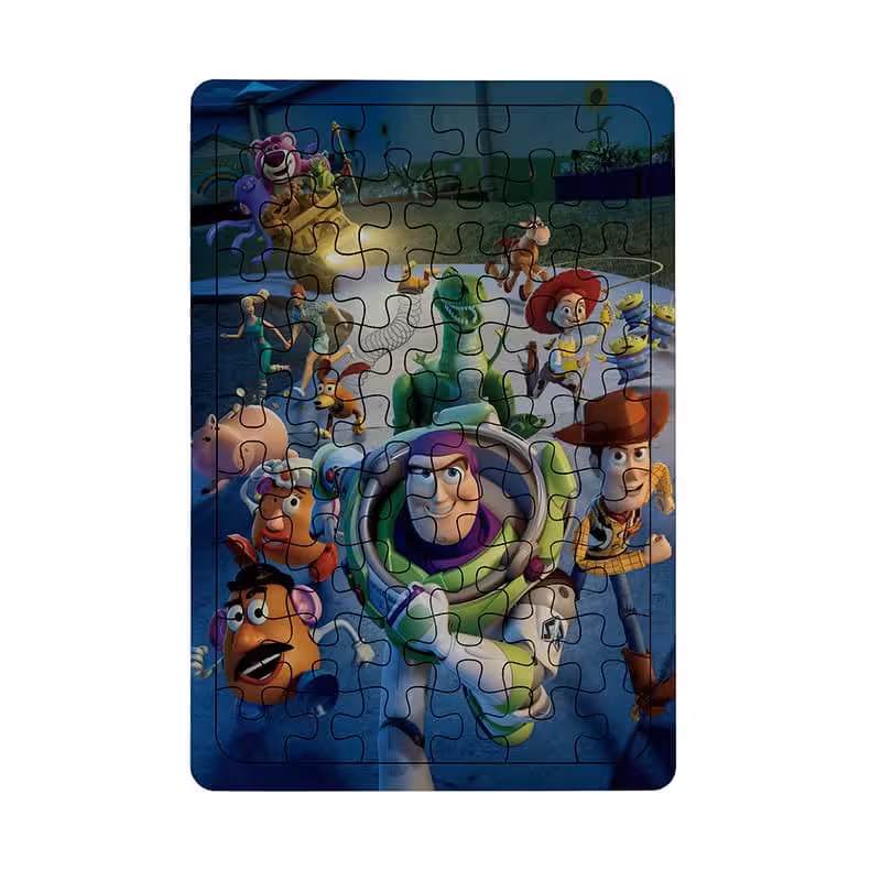 خرید و قیمت پازل چوبی 54 تکه طرح اسباب بازیها کد 9217