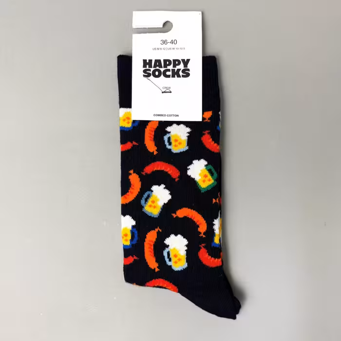 جوراب ساقدار هپی ساکس طرح هات داگ