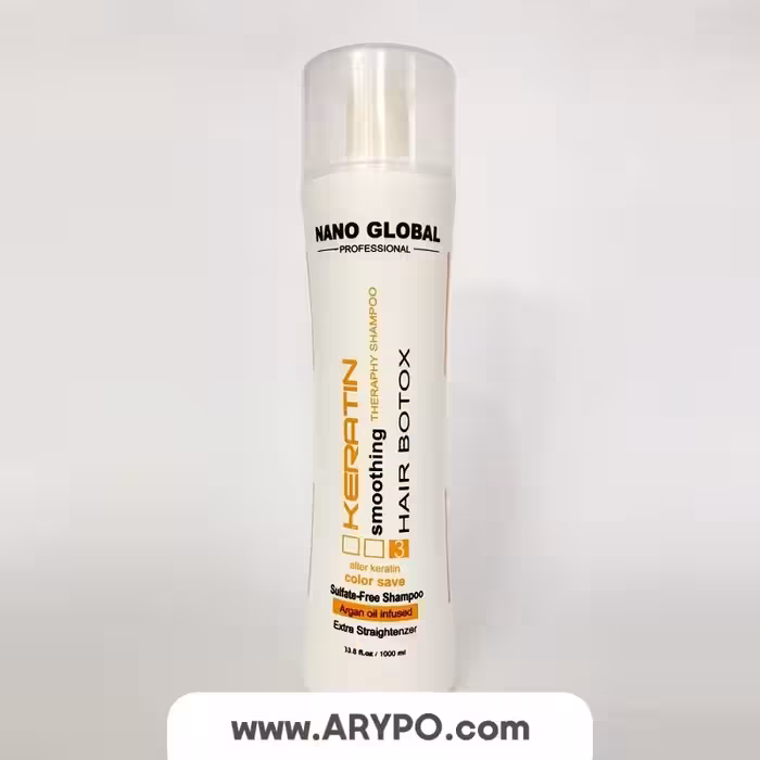 شامپو کراتینه نانو گلوبال حجم 1000 میل
